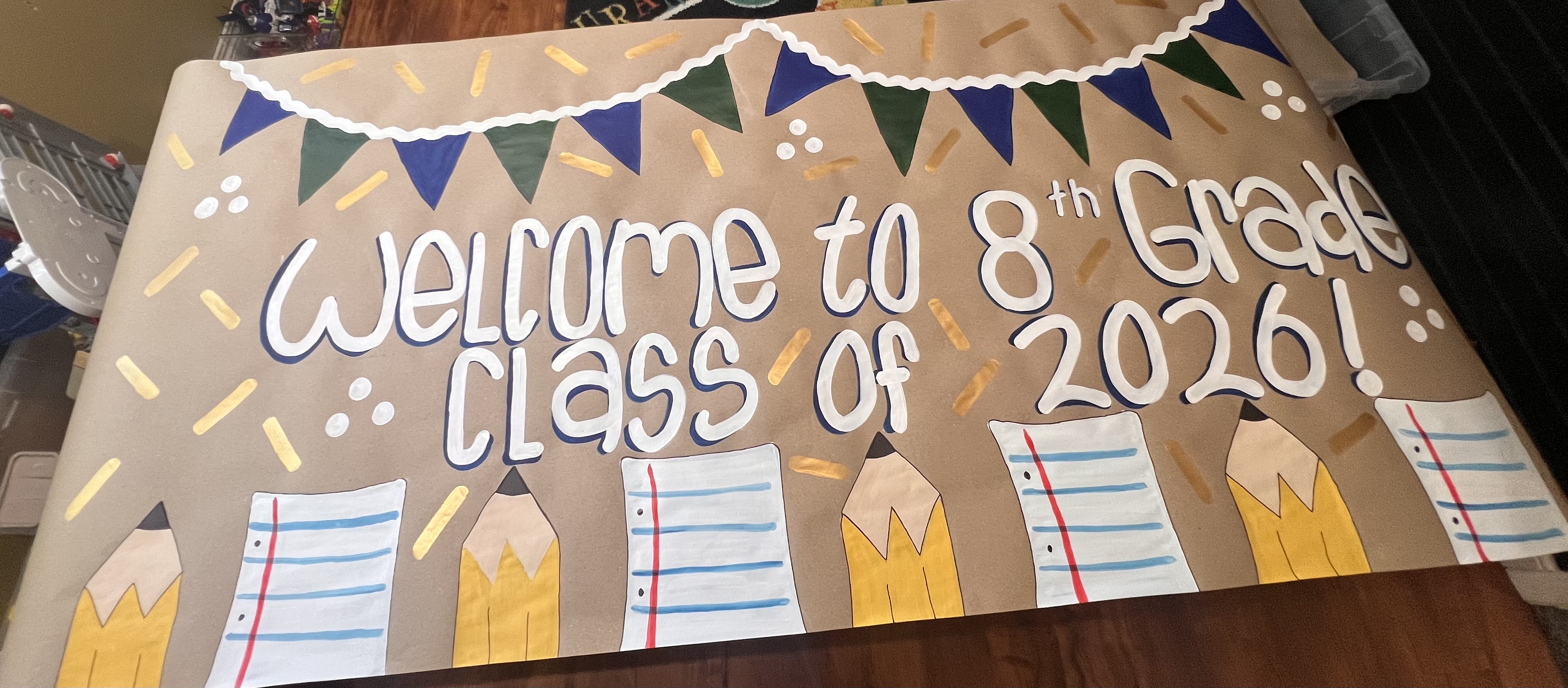 8th grade welcome banner