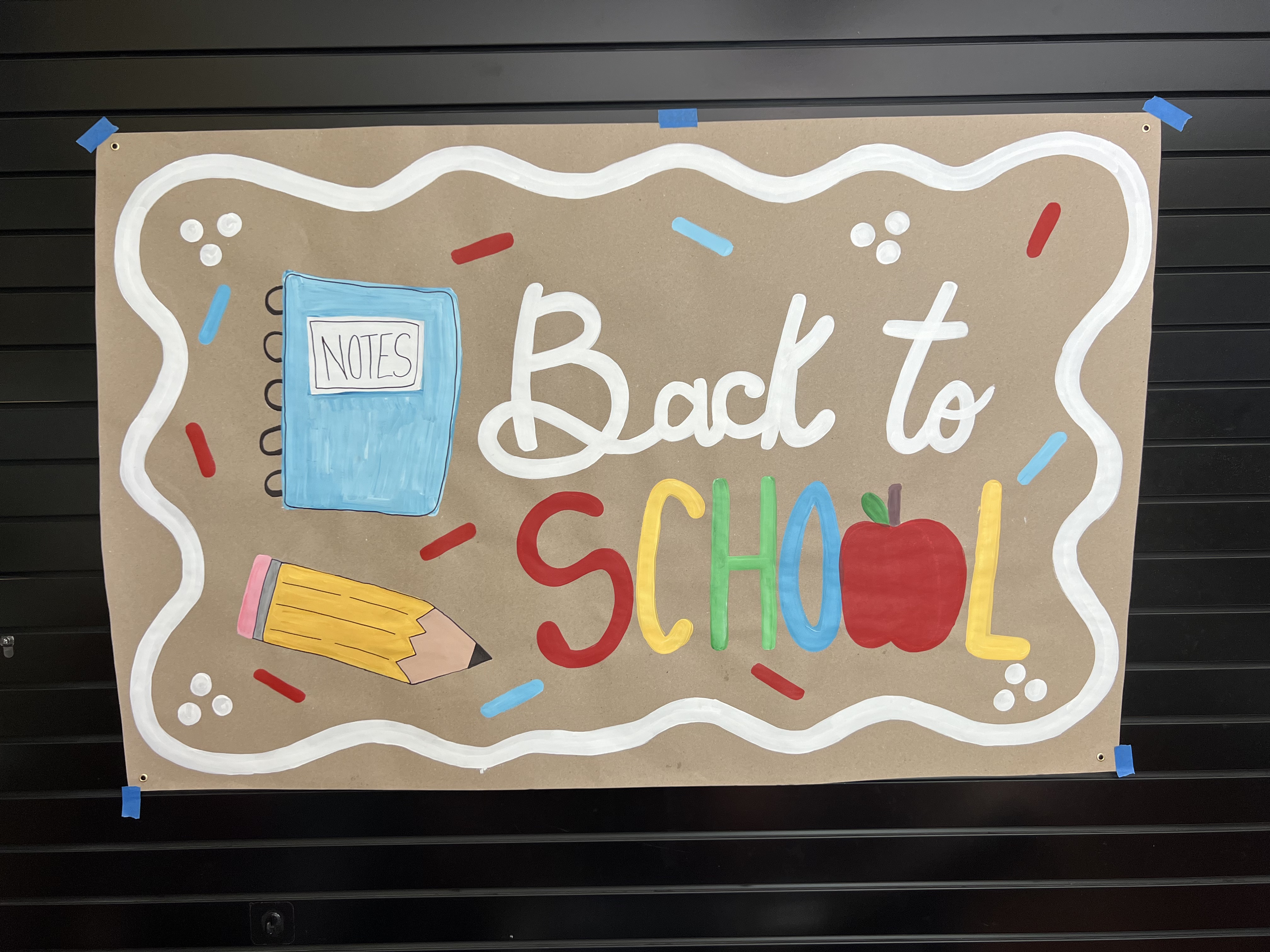 Back to school banner