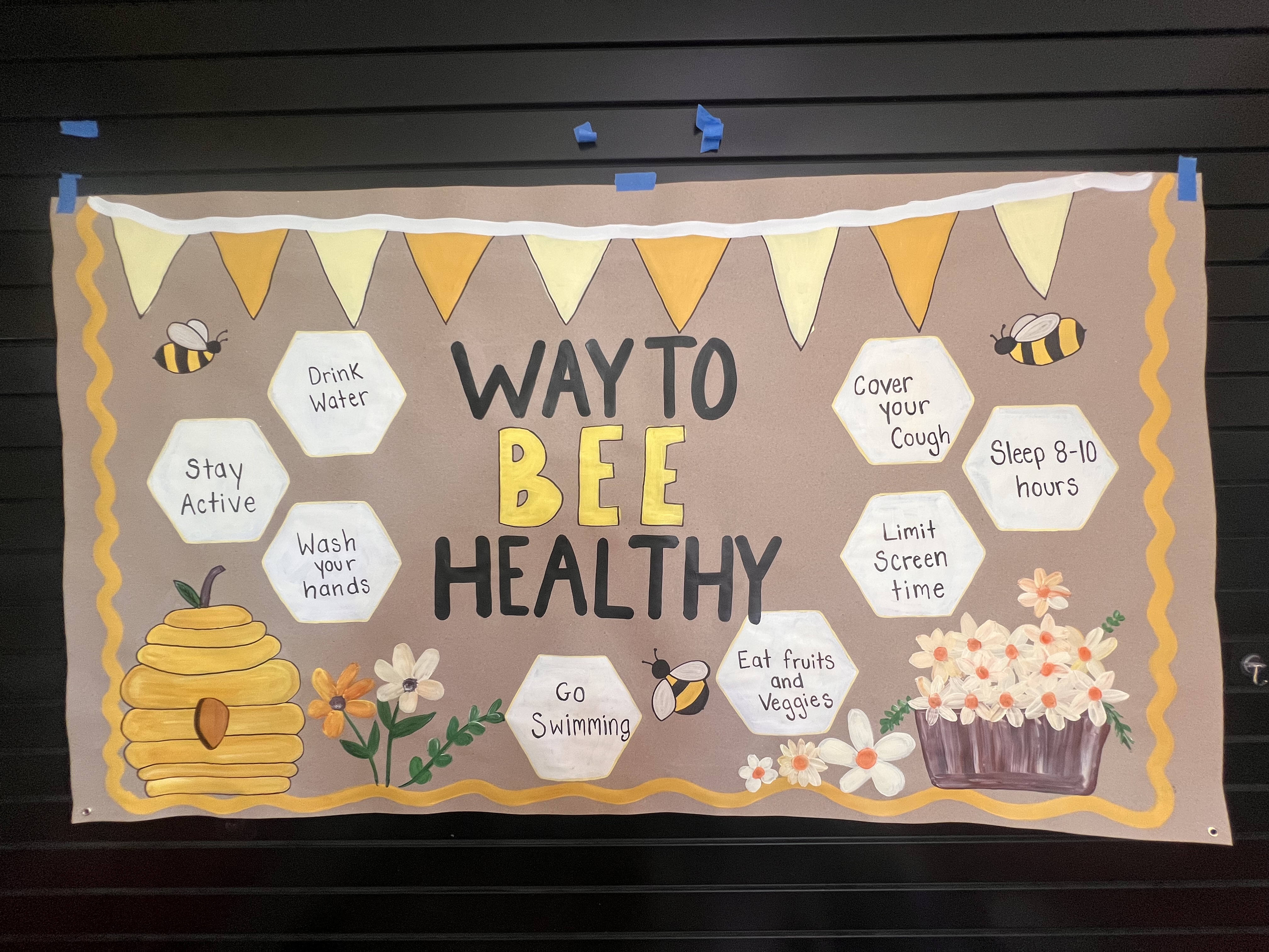 Bee healthy wellness banner