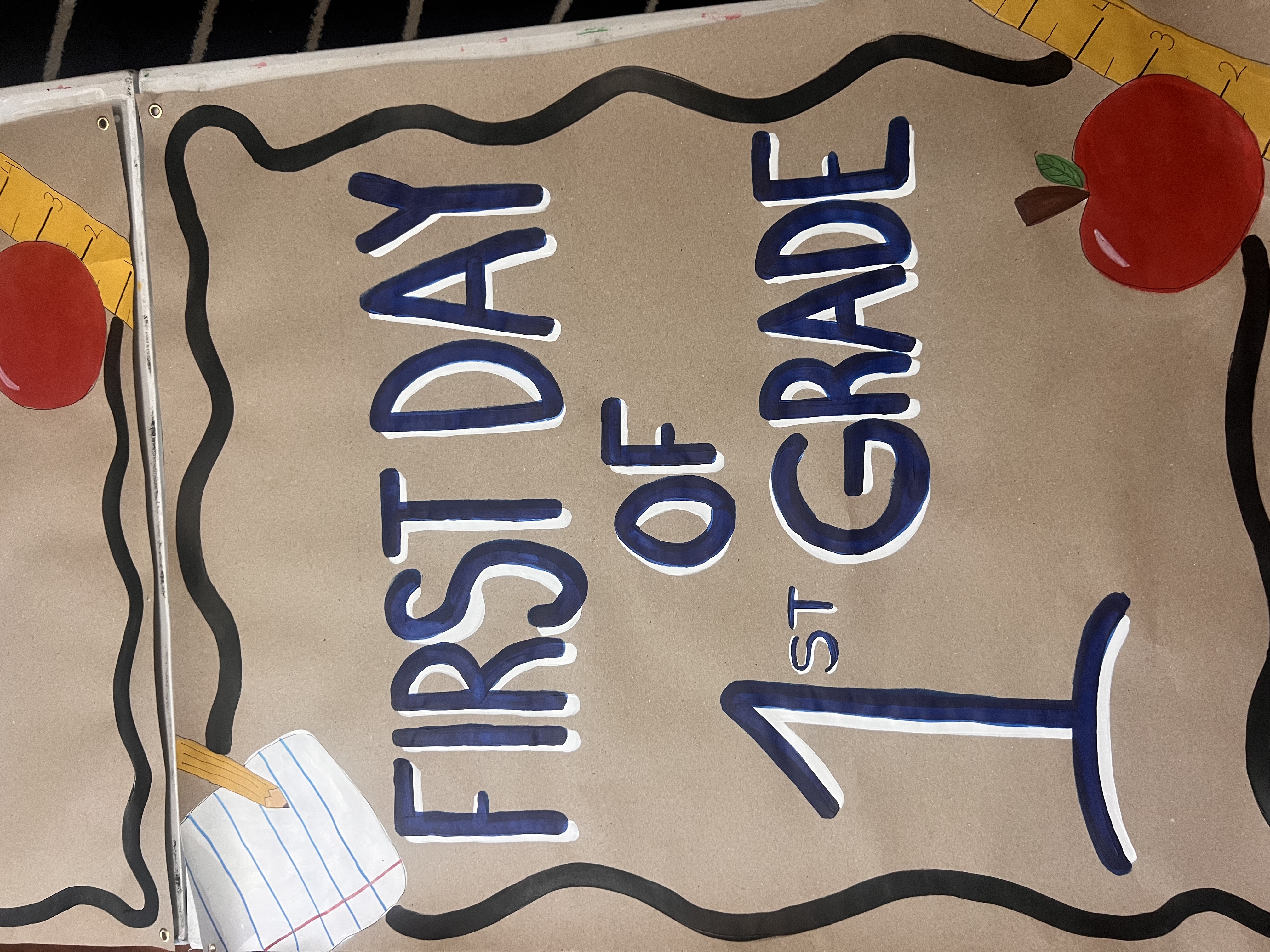 First day of first grade banner