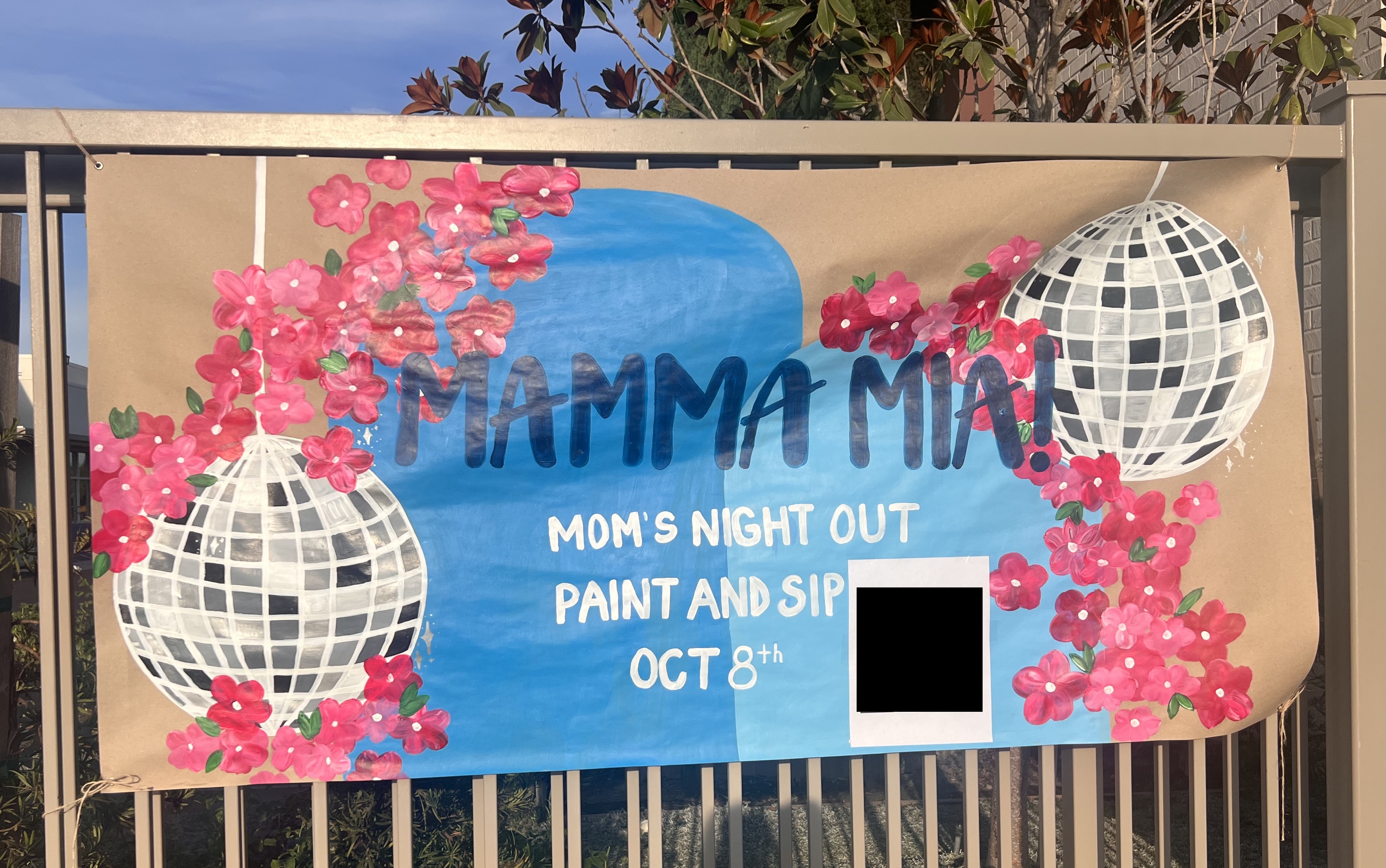 Mamma Mia event banner